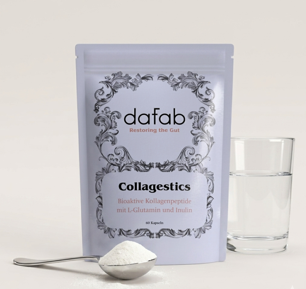 Collagestics mit Kollagenpeptiden, L-Glutamin und Inulin zur Unterstützung der Darmbarriere