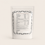 Back label of DaFab Colladerm collagen supplement showing ingredients, nutrition facts and usage instructions.”