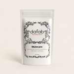 “DaFab skincare capsules for hair, skin and nails photographed in a clean editorial studio setting.”