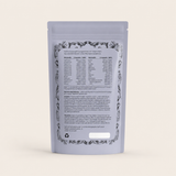 “Back label of DaFab Vitality Booster supplement showing vitamins, minerals and antioxidant blend.”