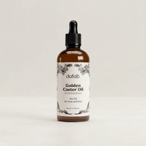 Golden Castor Oil von DaFab für Wimpern, Augenbrauen, Haare und Hautpflege, Leber