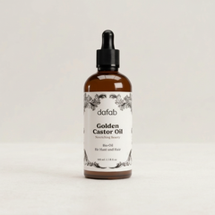 Golden Castor Oil von DaFab für Wimpern, Augenbrauen, Haare und Hautpflege, Leber